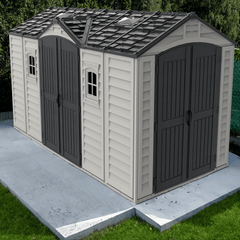 15x8 Apex Pro Vinyl Shed By Duramax Shed Kit Duramax Building Products
