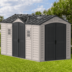15x8 Apex Pro Vinyl Shed By Duramax Shed Kit Duramax Building Products