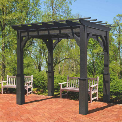Cedar Wood Picnic Paradise Pergola Kit By Atlantic Outdoors
