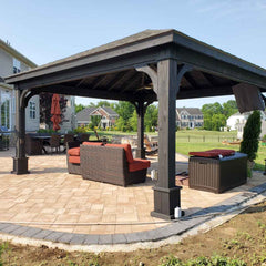 Pressure Treated Pine Pavilion Kit By Atlantic Outdoors