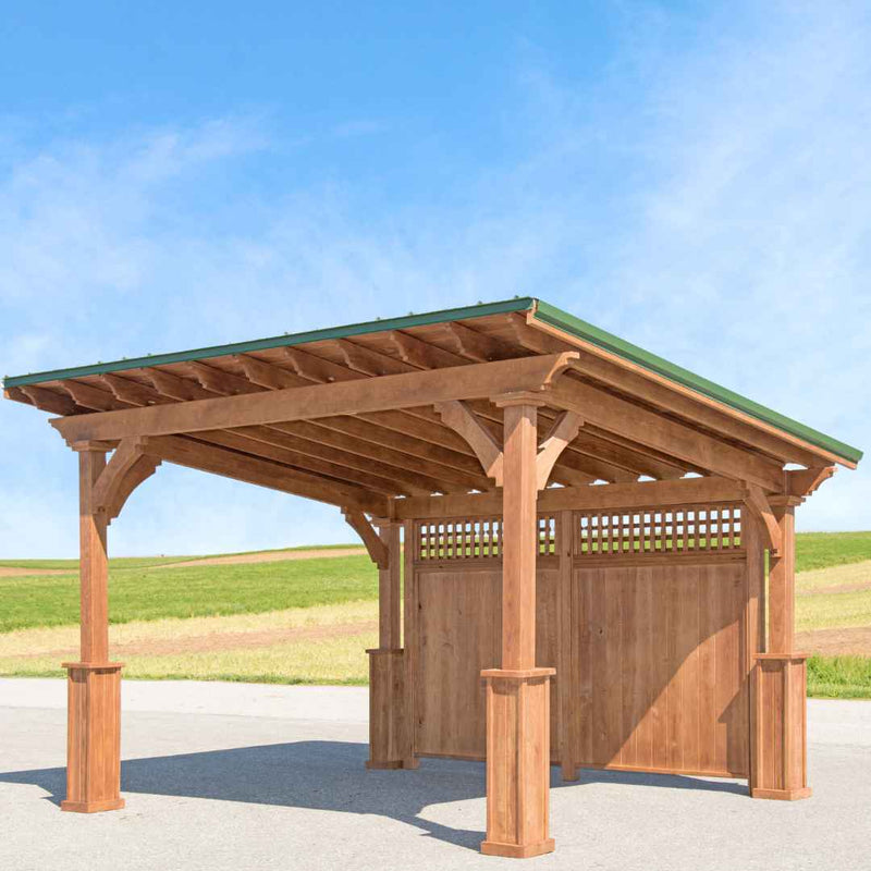 Cedar Wood Holiday Shadow Series Pavilion Kit By Atlantic Outdoors