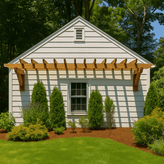 Cedar Wood Eyebrow Pergola Kit By Atlantic Outdoors