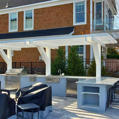 Vinyl Inline Pergola Kit By Atlantic Outdoors