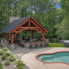 Grand Teton Timber Frame Pavilion Kit By Atlantic Outdoors