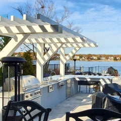 Vinyl Inline Pergola Kit By Atlantic Outdoors