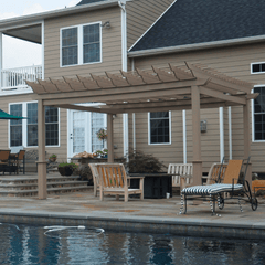 Vinyl Picnic Paradise Pergola Kit By Atlantic Outdoors