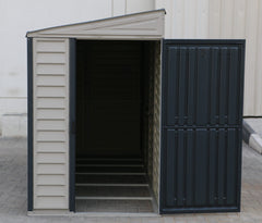 4X10 SideMate Adobe Vinyl Shed By Duramax Shed Kit Duramax Building Products
