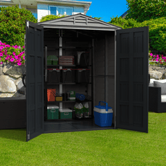 5X5 YardMate Plus Vinyl Shed w/Floor by Duramax Shed Kit Duramax Building Products