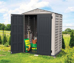 5X5 YardMate Plus Vinyl Shed w/Floor by Duramax Shed Kit Duramax Building Products