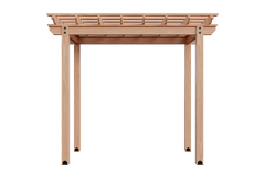 6×10 Cedar Pergola DayBed Swing Kit By YardCraft Wood Pergolas YardCraft