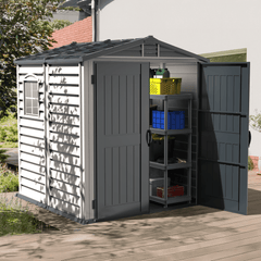 6x6 StoreMate Plus Vinyl Shed By Duramax Shed Kit Duramax Building Products