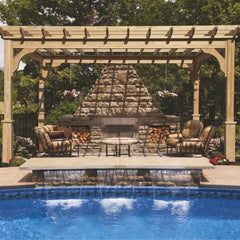 Pressure-Treated Wood Cozy Retreat Pergola Kit By Atlantic Outdoors