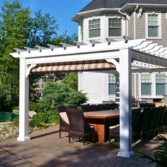 Vinyl Cozy Retreat Pergola Kit By Atlantic Outdoors
