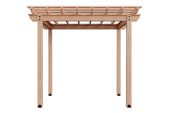 8×10 Cedar Pergola DayBed Swing Kit By YardCraft Wood Pergolas YardCraft