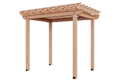 8×10 Cedar Pergola DayBed Swing Kit By YardCraft Wood Pergolas YardCraft