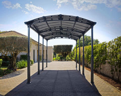 Arcadia Alpine 12'x28' Carport-Gray/Gray by Palram-Canopia