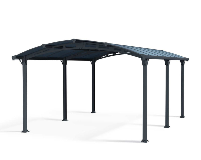 Arcadia 5000 12'x16' Carport-Gray/Gray by Palram-Canopia