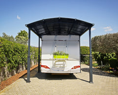 Arcadia Alpine 12'x14' Carport-Gray/Gray by Palram-Canopia