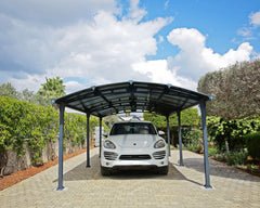 Arcadia 6400 12'x21' Carport-Gray/Gray by Palram-Canopia