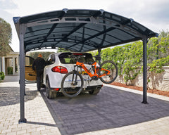Arcadia 6400 12'x21' Carport-Gray/Gray by Palram-Canopia