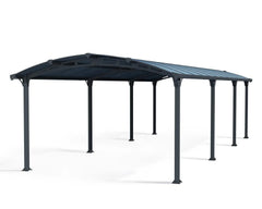 Arcadia 8500 12'x28' Carport-Gray/Gray by Palram-Canopia