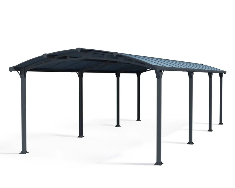 Arcadia 8500 12'x28' Carport-Gray/Gray by Palram-Canopia