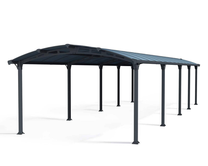 Arcadia 10600 12'x35' Carport-Gray/Gray by Palram-Canopia