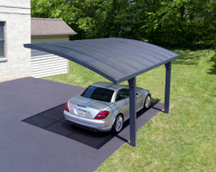 Arizona 10'x16' Wave 5000 Single Carport Kit-Gray/Solar Gray by Palram-Canopia