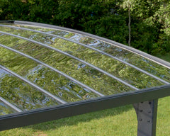 Arizona 10'x16' Breeze 5000 Single Carport Kit-Gray/Solar Gray by Palram-Canopia