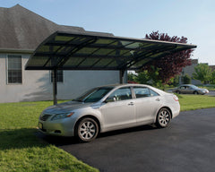 Arizona 10'x16' Breeze 5000 Single Carport Kit-Gray/Solar Gray by Palram-Canopia