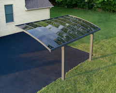 Arizona 10'x16' Breeze 5000 Single Carport Kit-Gray/Solar Gray by Palram-Canopia