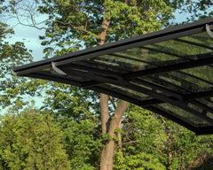 Arizona 10'x16' Breeze 5000 Single Carport Kit-Gray/Solar Gray by Palram-Canopia