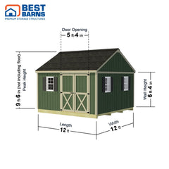 Backyard Basecamp 12x12 Shed Kit Series By Best Barns