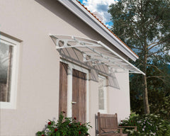 Bordeaux 15x5 4460 Awning - White/Diffused Clear by Palram-Canopia