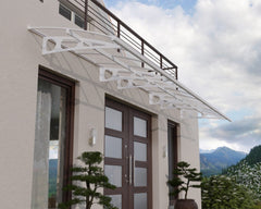 Bordeaux 22x5 6690 Awning - White/Diffused Clear by Palram-Canopia