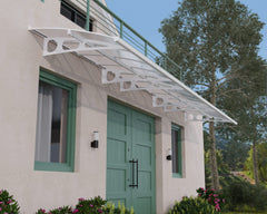 Bordeaux 22x5 6690 Awning - White/Diffused Clear by Palram-Canopia