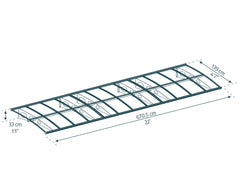 Bordeaux 22x5 6690 Awning - White/Diffused Clear by Palram-Canopia