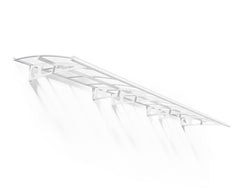 Bordeaux 22x5 6690 Awning - White/Diffused Clear by Palram-Canopia