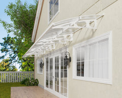 Bordeaux 29x5 8920 Awning - White/Diffused Clear by Palram-Canopia