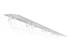 Bordeaux 29x5 8920 Awning - White/Diffused Clear by Palram-Canopia
