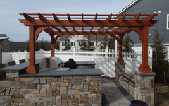 Cedar Wood Cozy Retreat Pergola Kit By Atlantic Outdoors
