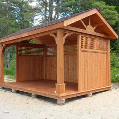 Rough-Sawn Cedar Oasis Pergola Kit By Atlantic Outdoors