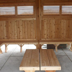 Cedar Wood Holiday Shadow Series Pavilion Kit By Atlantic Outdoors