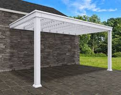 Wall Mounted Cedar Wood Picnic Paradise Pergola Kit