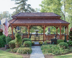 Cedar Wood Oval Gazebo Kit By Atlantic Outdoors