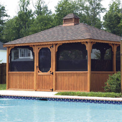 Cedar Wood Rectangle Gazebo Kit