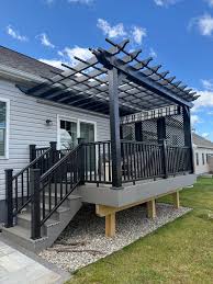 Wall Mounted Vinyl Cozy Retreat Pergola Kit By Atlantic Outdoors