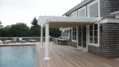 Wall Mounted Vinyl Cozy Retreat Pergola Kit By Atlantic Outdoors