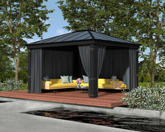 Dallas 14'x14' Gazebo Curtain Set by Palram-Canopia