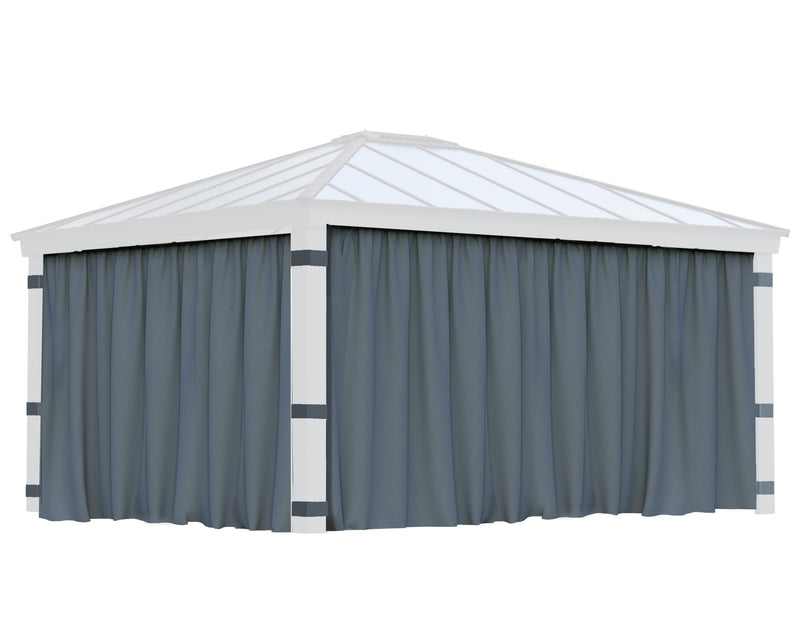 Dallas 14'x16' Gazebo Curtain Set by Palram-Canopia